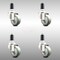 Service Caster 3 Inch 316SS Gray Polyurethane Swivel 1-3/8 Inch Expanding Stem Caster Set SCC SCC-SS316EX20S314-PPUB-138-4 - alternate 1